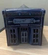 Rowe Pottery Salt Glazed Cornerstone Village Stone Hearth Bakery 2000 Retired