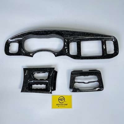 For Dodge Charger Hellcat Forged Carbon Center Console Panel Trim Steering Wheel