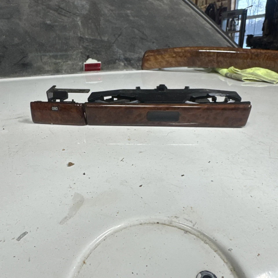 Portavasos plegable de madera Vavona OEM 740i 740iL 750iL BMW E38 95-01 *SÓLIDO* Foto 2 de 4