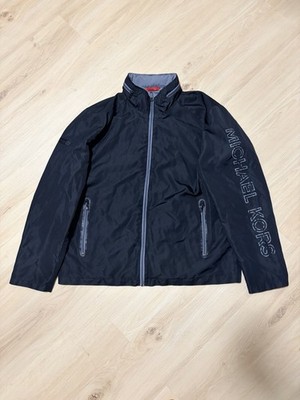 Michael Kors Windbreaker / Übergangsjacke Herren XL Schwarz mit Kapuze Neuwertig