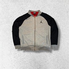 Giacca Bomber Jordan Taglia M Vintage Anni 2000 Y2K Pashanim Cappotto Zip Nero Uomo