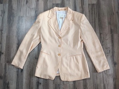 Escada Vintage Jacke Blazer Damen Gr. M  Apricot
