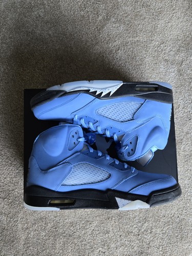 Air Jordan 5 Retro SE Mid UNC University Blue Black White DV1310-401 SZ 13 - Picture 8 of 9