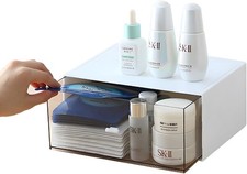 OSteed Desk Organizer with 1 Deep Drawer Plastic Stackable Desktop