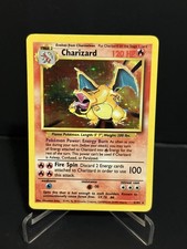 Pok mon TCG Charizard Base Set 4/102 Holo Unlimited Holo Rare LP