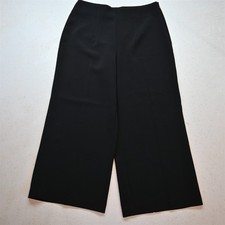 Nine West 14 Black Wide Leg Side Zip Dress Womens Pants