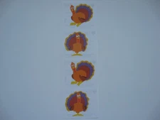 Vtg 2013 Mrs Grossman's Gobble Gobble Turkey Stickers . Thanksgiving