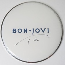 Tico Torres BON JOVI Signed Autograph Auto 10" Drumhead Drum Head JSA