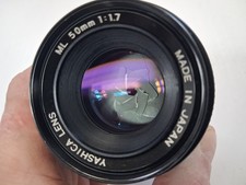 Yashica ML  50mm F1.7 Lens In Excellent Condition  - Oil On Blades