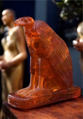 Ancient Egyptian Antiquities Statue of Goddess nekhbet, Pharaonic Amber Statue