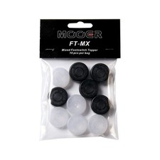 BLACK WHITE Guitar Effects Pedal Footswitch Toppers