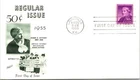S08-4888, SUSAN B. ANTHONY, REGULAR SERIES 1954-56, FLEETWOOD FIRST DAY COVER
