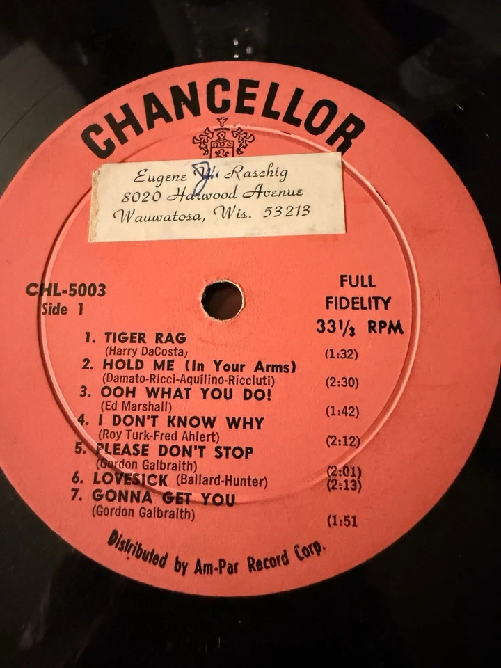 FABIAN~HOLD THAT TIGER 1959 Chancellor Records CHL-5003 Mono LP VG/VG+ - Image 3 of 4