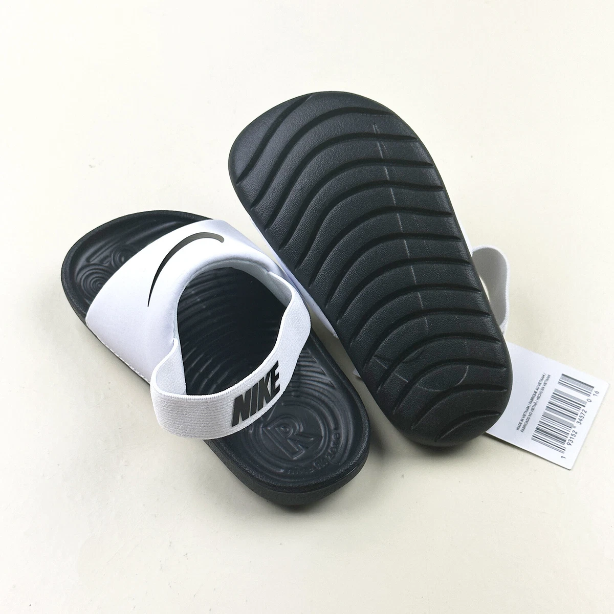 NEW Baby Toddler Nike Kawa Slides White BV1094 100 Sz 4.0 10.0