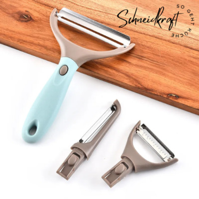 SCHNEIDKRAFT Sparschäler Set 3-teilig Gemüse/ Obst/ Julienne-Sparschäler