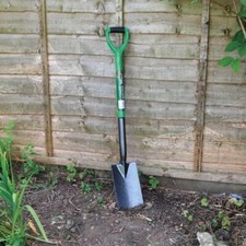 Border Spade Durable Rust Resistant Steel Shaft Carbon Head Garden Lawn Soil