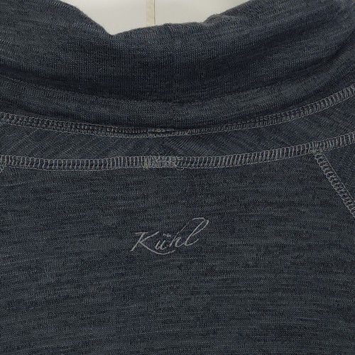 Kuhl Women's Lea Size XL Heathered Gray Cowl Neck Long Sleeve Dress - Picture 10 of 13