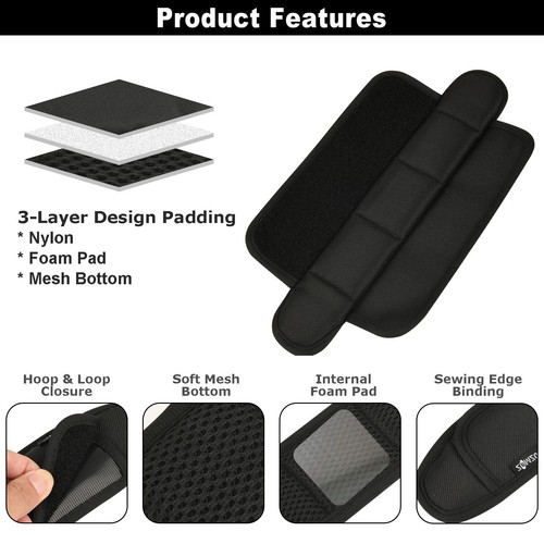 2 Pcs 11.5 Inch Shoulder Strap Pad Replacement for Laptop Bag Messenger Bag - Picture 6 of 7