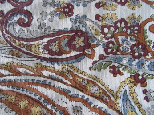 NWOT CYNTHIA ROWLEY TABLE RUNNER LARGE PAISLEY RUST SPICY MUSTARD GRAY 14.5"X72" - Picture 6 of 11