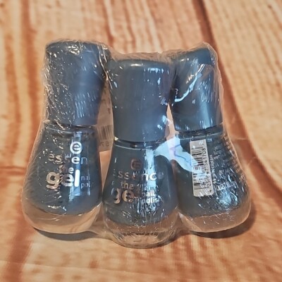 Essence The Gel Nail Polish Color 51 Miss Captain Blue 3 Pack NEW Sealed