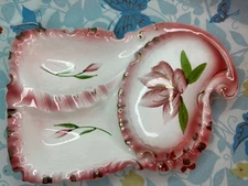 VINTAGE 50s 60s FAIRYLAND IMPORT CERAMIC TRINKET JEWELRY DISH COVER ASHTRAYJAPAN