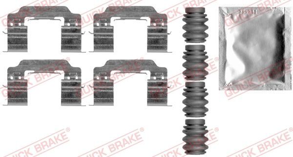 Quick Brake (109-0007) ZubehöRsatz Scheibenbremsbelag Vorne FüR Peugeot-image