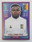 CMR6 Collins Fai Purple Parallel Panini World Cup Qatar 2022