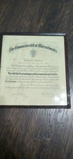 WWI Faithful Service Calvin Coolidge Signed