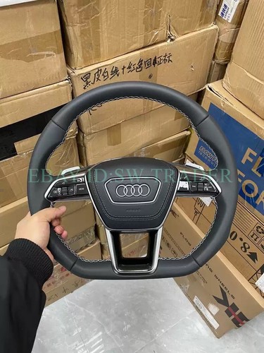 Audi Flat Bottom Steering Wheel Sport A6 S6 RS6 C8 A7 S7 A8 S8 E-TRON Genuine