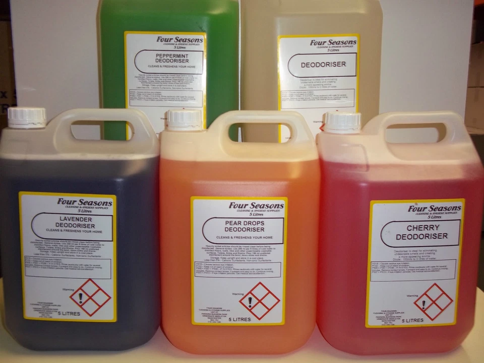 FOUR SEASONS CLEANING SUPPLIES 4 X KENNEL CLEANER DEODERISER , CHERRY, BUBBLEGUM, PEPPERMINT, ETC. SEE LISTING