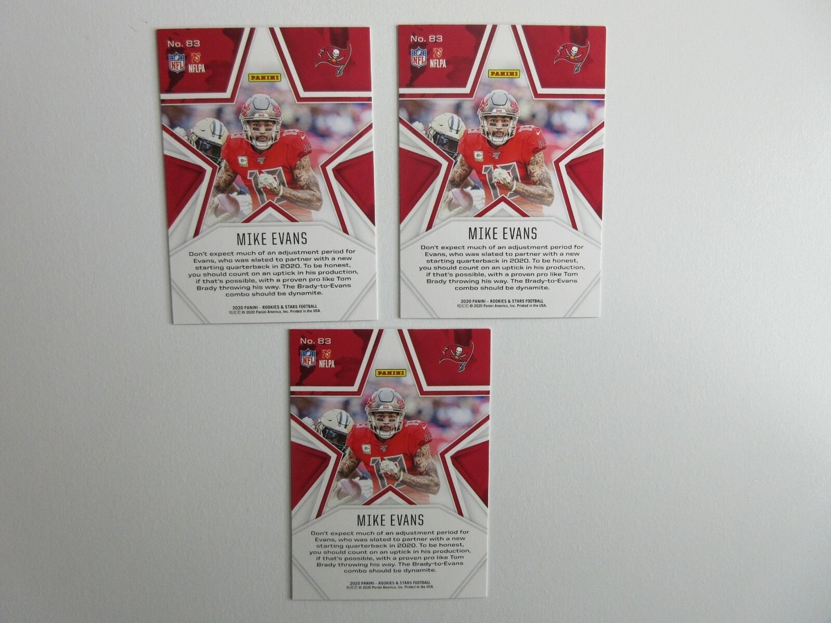 2020 Panini Rookies & Stars NFL Football Mike Evans 3 Card
