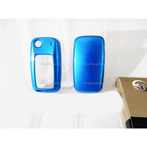 Cover Chiave Protettiva RIGIDA PER VW Passat B5 guscio BLU Telecomando auto ABS - Foto 3 di 8