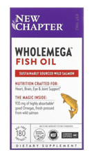 New Chapter Wholemega 1000mg Whole Fish Oil - 180 Softgels