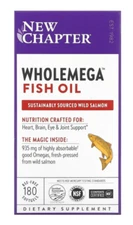 New Chapter Wholemega 1000mg Whole Fish Oil - 180 Softgels