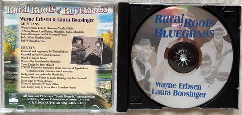 Rural Roots Of Bluegrass Wayne Erbsen  Laura Boosinger    CD    Like New - Bild 3 von 3