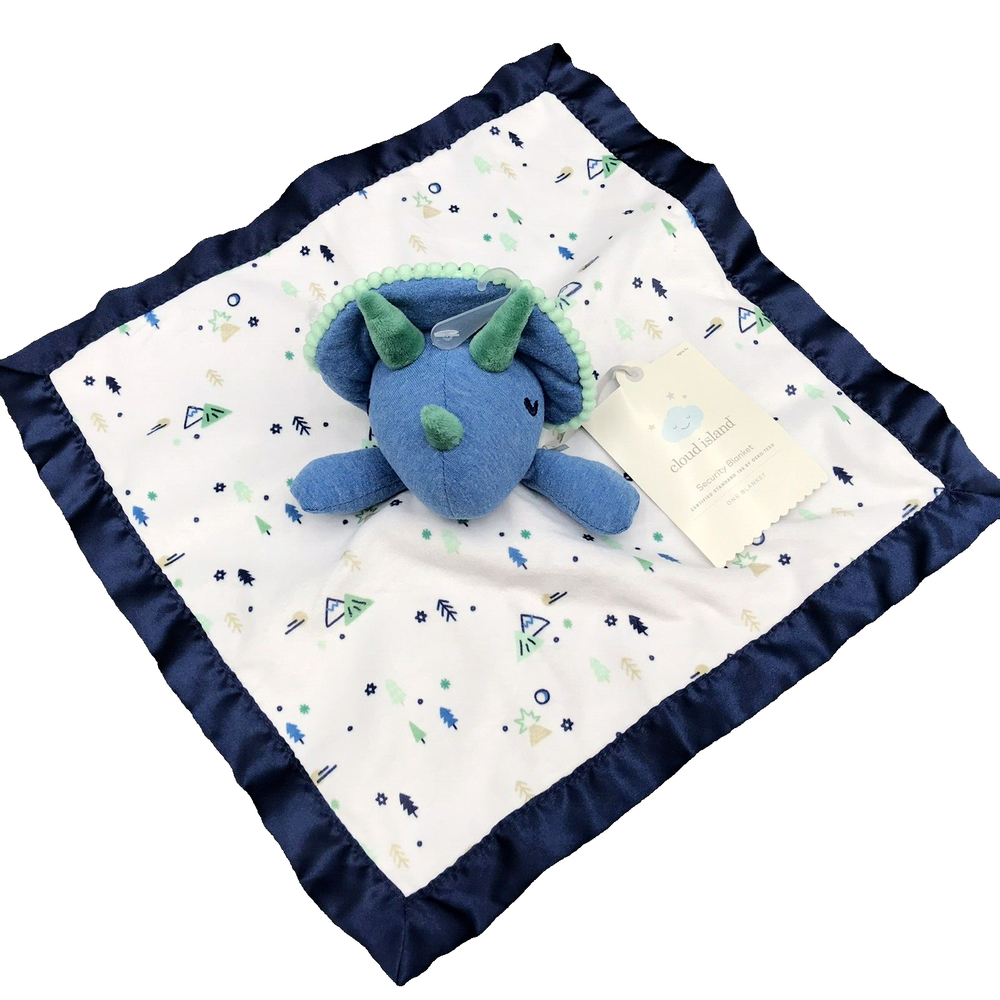 Cloud Island Lovey Dinosaur Security Blanket Triceratops Soother Target Satin