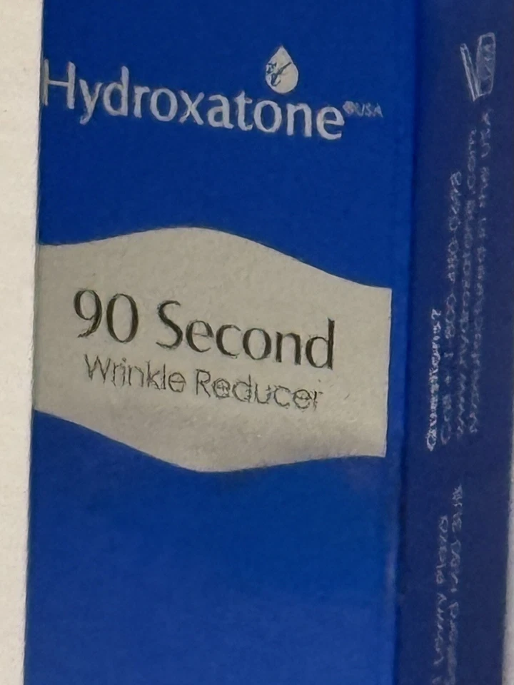Lote de (2) reductor de arrugas Hydroxatone 90 segundos 0,33 fl. Tubos de oz hechos en EE. UU. Foto 4 de 4