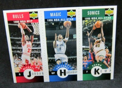 Michael Jordan/Hardaway/Kemp 1996-97 Upper Deck Mini Card#M11