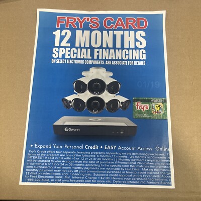 Fry s Electronics **ORIGINAL** (Financing Advertisement)