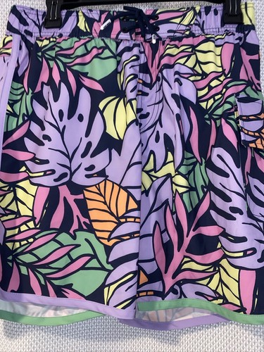 Sovereign Code Elastic Waist Bright Tropical Lined Swim Trunks Board Shorts Sz S - 第 2/11 張圖片