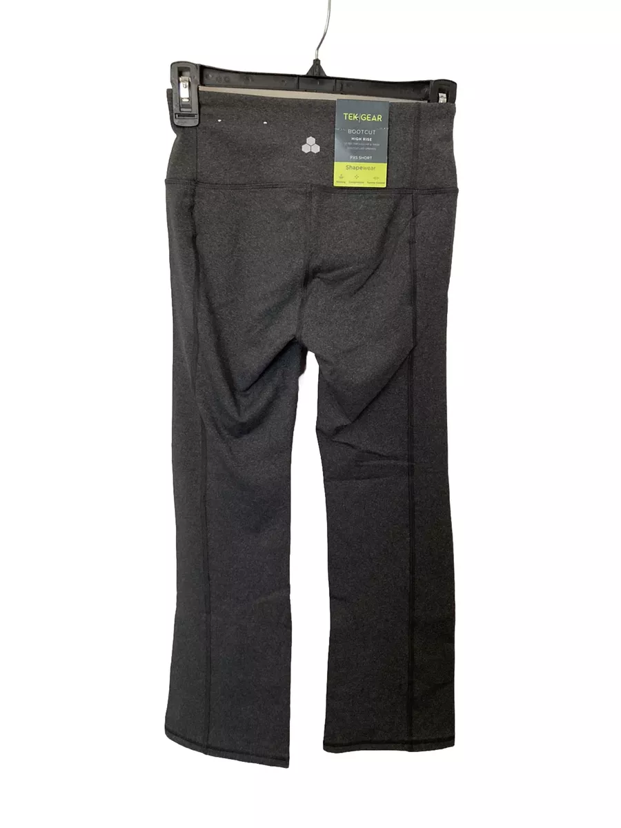 Women s TEK GEAR High Rise Bootcut Shapewear Gray Pants Size PXS