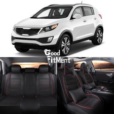 5 Sitze Auto Vorne Hinten Set Kissen Leder Sitzbezüge Für Kia Sportage Optima