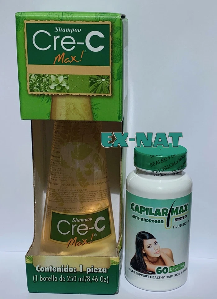 Champú Cre-C Max + Capilar Max Anti-Andrógeno Plus Biotina Control Tratamiento Capilar Foto 2 de 4