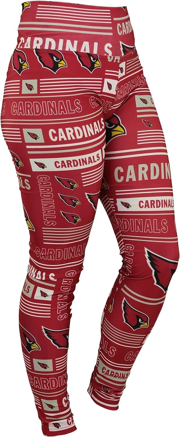 Женские леггинсы Zubaz NFL Arizona Cardinals Column 24 Style Leggings