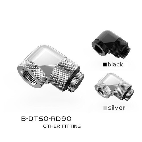 Bykski B-DTSO-RD90 G1/4'' Thread 90 Degree Dual Rotary Elbow Fitting Adapter - Afbeelding 2 van 16