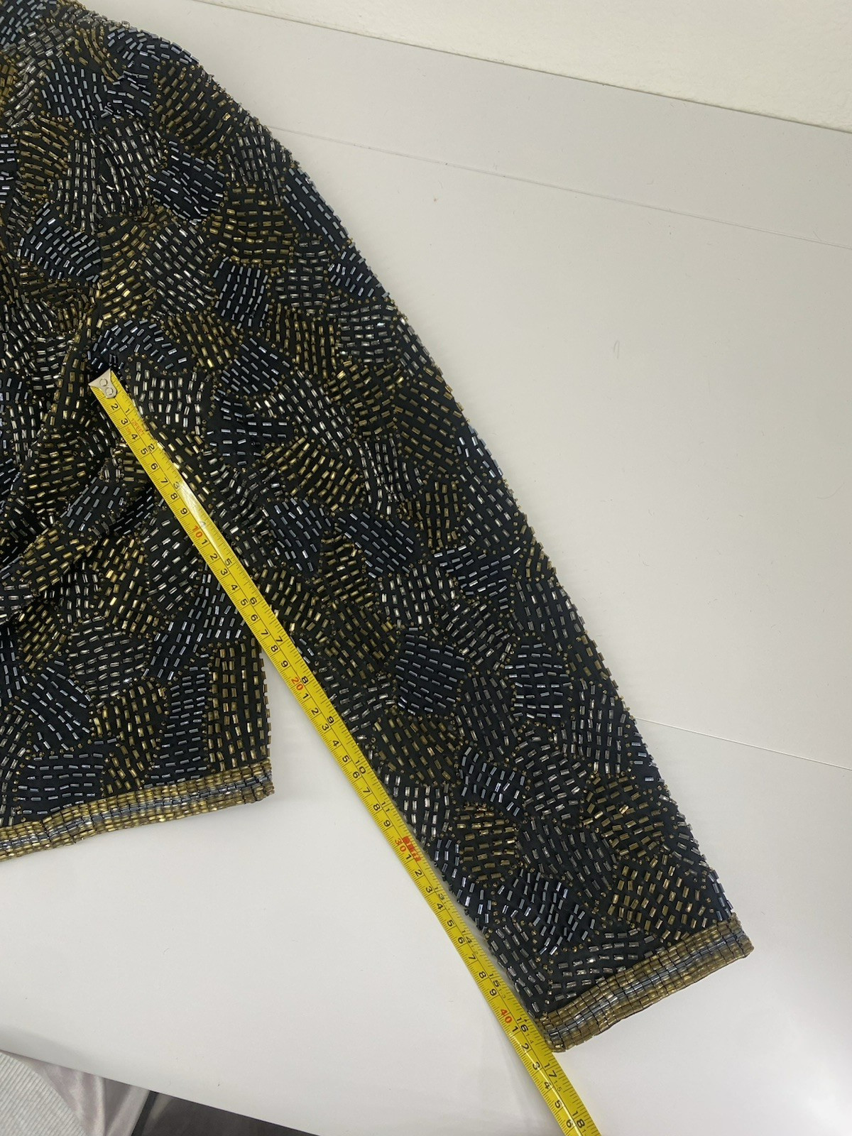 Jack Bryan Sequin Blazer Jacket Small / Medium RE… - image 15