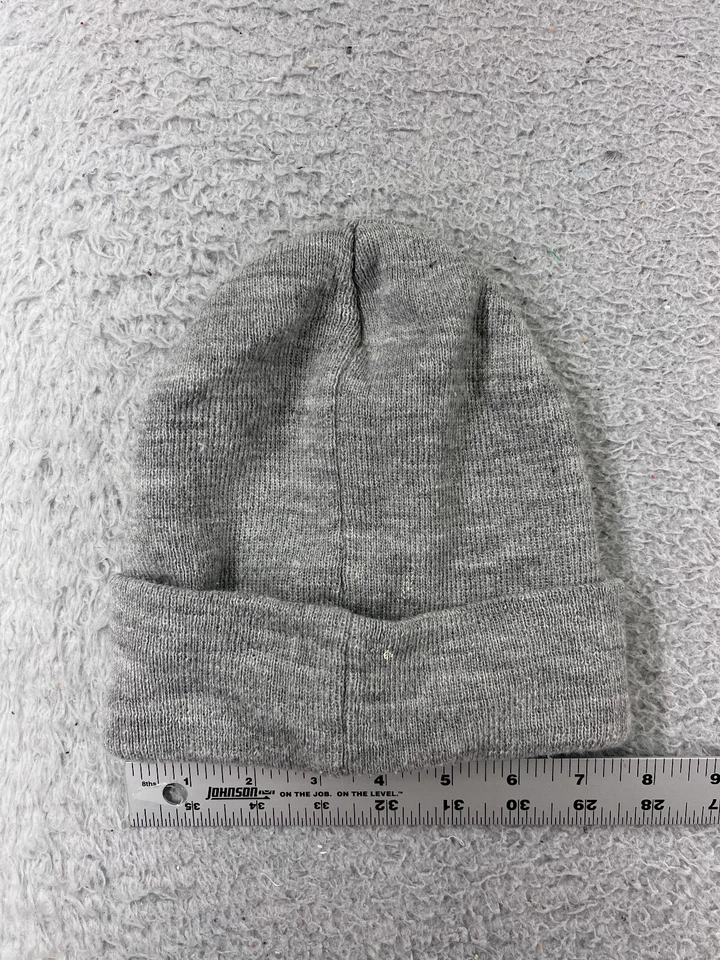 Superman Beanie Toque Youth Gray Red Yellow Knit Hero Logo Embroidered Acrylic - Image 4 of 4