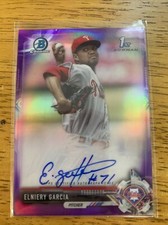 2017 Bowman Chrome, Prospect Auto Purple ￼elmiery Garcia 243/250