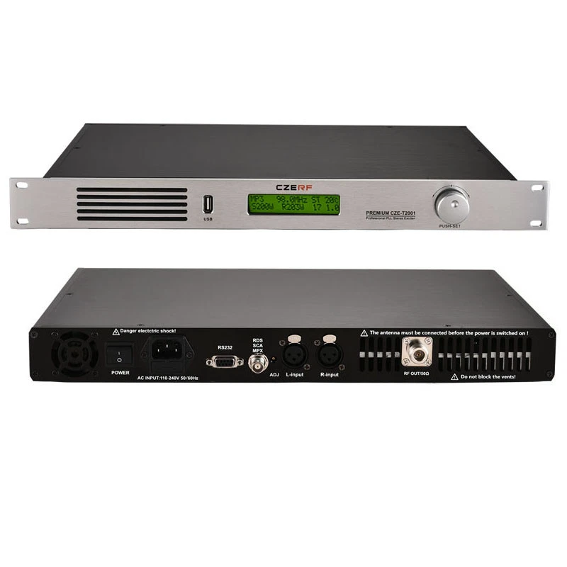 200W Transmisor FM Estéreo PLL Radiodifusión Estación Rango Max Antena 110/220 Foto 4 de 4