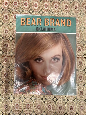 Vintage 1960 s Bear Brand Oklahoma Seam Free Stockings. Größe 9,5-10. Sonnenschutz.